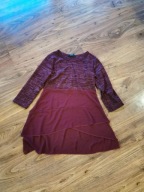 Tunika bluzka bordowa mgiełka S