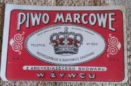 ETYKIETA PRZEDWOJENNA ŻYWIEC 1 SZT