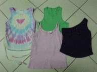 Topy / bluzki dziewczęce (4 szt.), rozm. 134/140