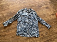 Innovazione moda X koszula niebesko biała panterka