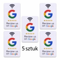 5 SZTUK KART NFC DO RECENZJI NA GOOGLE |PROSTA KONFIGURACJA | WYSOKA JAKOŚĆ