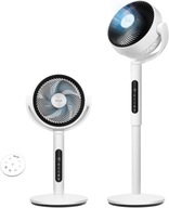 Wentylator podłogowy 30 cm oscylacja pilot biurkowy tryb nocny z regulacją