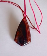 Wisior, naszyjnik z naturalnym agatem smoczym