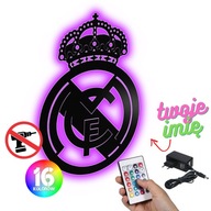 HERB REAL MADRYT LED DEKORACJA ŚCIENNA PREZENT DLA NIEGO DO POKOJU BIURA