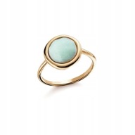 POZŁACANY 18-KARATOWYM ZŁOTEM PIERŚCIONEK DARCIE AVON ROZMIAR 8