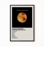 Plakat A4 z ramką CLODPLAY "PARACHUTES" 21x29,7cm