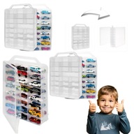 POJEMNIK NA ZABAWKI DUŻY NA AUTA PLASTIKOWA WALIZKA RESORAKI PÓŁKA 33X25X8
