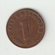 III Rzesza 1 pfennig 1939 B ladny stan
