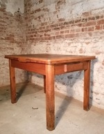 Stary stół rozkładany z krzesłami PRL VINTAGE