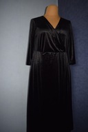 Lindex Piękna sukienka welurowa czarna prawie nowa_46