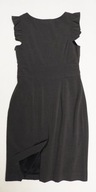 L133_MODNA SZARA ELEGANCKA SUKIENKA r 40