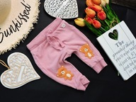 Lindex - dresy joggersy misie r 56