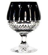 Czarne KRYSZTAŁOWE Kieliszki do Koniaku Z.250 ml Szlifowane Polskie