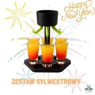 Dozownik do Shotów + 6 kieliszków 30 ml Zestaw Imprezowy na Sylwestra