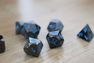 Metalowe kości RPG Wodzinsky - "Arkana Lodowej Głębi" + woreczek