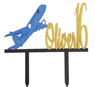 topper na tort dekoracja urodziny personalizacja SAMOLOT!!!