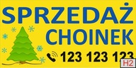 BANER REKLAMA SPRZEDAŻ CHOINEK CHOINKA 120x80