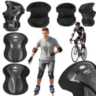 ZESTAW OCHRANIACZY NA ROWER ROLKI HULAJNOGĘ MĘSKI DAMSKI DLA DOROSŁYCH 6szt