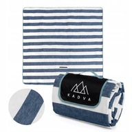 Koc piknikowy KADVA Tapiso granatowy 200 x 200 LEKKI TRWAŁY WIELOFUNCYJNY