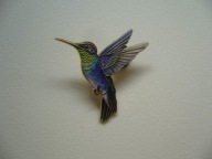 PIN PRZYPINKA BROSZKA PTAK KOLIBER
