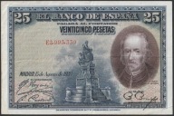Hiszpania 25 peset 1928 - Calderon de la Barca - E2,9