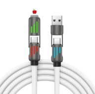 \4w1 kabel USB , USB C ,Lighting, USB IPHONE BIAŁY
