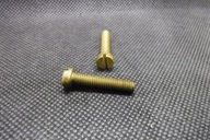 Śruba mosiężna metryczna M5 x 28 mm x 2 sztuki mosiądz gwint 0,8
