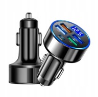 Transmiter Ładowarka samochodowa 250 W | 5portów | QC3.0 USB-C