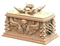 Queens of Tombs Necromantic Altar Ołtarz Fantasy RPG D&D Druk 3D