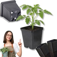 DONICZKI DO ROZSADY 24 SZT PLASTIKOWE PRODUKCYJNE WYSOKIE DO POMIDORÓW 0,5L