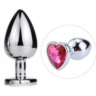 Korek analny brylancik 'M fioletowy