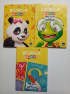 Kolorowe karty B, Karty pracy część 1, 2, Przygotowanie do czytania pisania