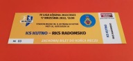 bilet KS KUTNO - RKS RADOMSKO 17.09.2022