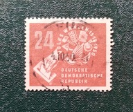 Pierwsze znaczki NRD Mi 275 DDR 1950r kasowany 11EU