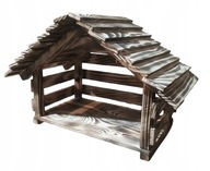 Szopka bożonarodzeniowa drewniana stajenka super solidna ręcznie wykonana