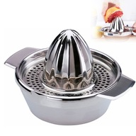 Wyciskarka do cytrusów ręczna z pojemnikiem, stal nierdzewna