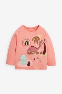 Next bluzka długi rękaw koszulka dinozaur 92 cm