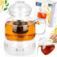 Zaparzacz DZBANEK Z PODGRZEWACZEM sitkiem imbryk parzenia herbaty ziół 1,5L