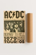 Plakat bez ramy 40x50cm AC/DC rock muzyka klasyka | Pomysł na Prezent