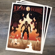 Plakat Travis Scott 50x70 cm | La Flame Rodeo Utopia Astroworld