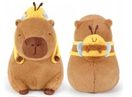 35CM MASKOTKA KAPIBARA PLUSZAK ZABAWKA PLUSZOWA Z PLECAKIEM PSZCZÓŁKI