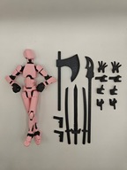 Figurka akcji MINI LEGENDA 'Dummy 13' + 16 akcesoriów - PASTELOWY RÓŻ