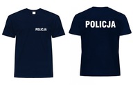 Policja Granatowa Koszulka T-shirt Dziecięcy 9-11 LAT 140 cm