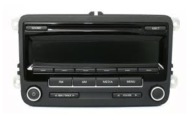 RADIO VW GOLF6 PASSAT B7 CADDY POLO RCD310+KOD WYŚWIETLACZ BIAŁY