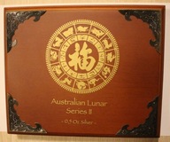 AUSTRALIA 50 CENTÓW 2008 - 2019 LUNAR 2 II KOLOR 12 x 50 CENTÓW 12 x 0,5 OZ