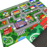 DYWAN MATA ULICA MIASTO DROGI DO ZABAWY dla dzieci dziecięcy 160x100 duży