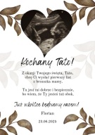 Personalizowany plakat dla Taty – pierwszy Dzień Taty | USG zdjęcie dziecka