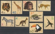 POLSKA - ZWIERZĘTA ZOO - FAUNA - 1972 - CZYSTE **