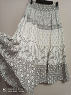 bpc SPÓDNICA etno długa falbany koronka cekiny 44