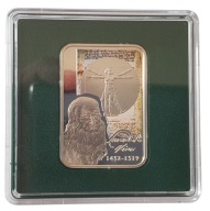 Srebrna Moneta Andora 10 Dinerów 2008 Leonardo Da Vinci Mona Lisa certyfika